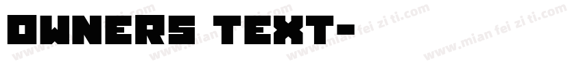 Owners Text字体转换